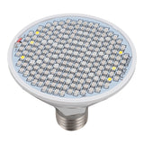 8W Indoor Plant Lamp Bulb 200 LED Heat Dissipation Full Spectrum Plant Grow Light Bulb for Home Greenhouse 110 to 220V