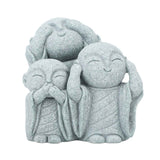 Mini Monk Buddha Statue Chinese Green Sandstone Cute Buddha Figurine 3 Little Monks Ornament for Fish Tank Aquarium Home Garden Decoration Style 3 In Australia - Darrahopens