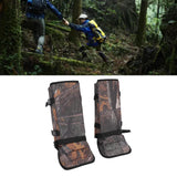 1 Pair Snake Gaiters Polyester Fiber Breathable Lightweight Snake Proof Leg Cover for Hiking Camping Mountaineering Leaf