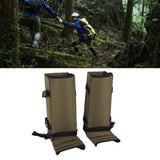 1 Pair Snake Gaiters Polyester Fiber Breathable Lightweight Snake Proof Leg Cover for Hiking Camping Mountaineering OD Green
