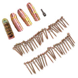 50 Sets Fence Wire Fasteners Carbon Steel Zinc Plated Rust Proof Wire Fencing Staples with Hex Socket Wrench for Repairing Fence In Australia - Darrahopens