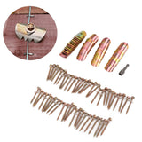 50 Sets Fence Wire Fasteners Carbon Steel Zinc Plated Rust Proof Wire Fencing Staples with Hex Socket Wrench for Repairing Fence