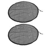2PCS Water Collection Mesh Cover Black Netting Screen Drawstring 37in Prevents Bugs Tank Protector for Rain Buckets Garden