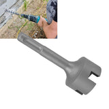 Ground Rod Driver Bits Socket Steel Easy Install Sturdy Light Weight Drill Tools for SDS Plus Hammer Drill Cross