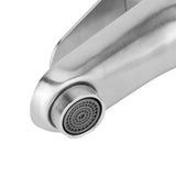 Stainless Steel Hot Cold Faucet Mixer Water Tap Sink Faucet with Single Handle for Bathroom Use