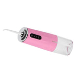 3 Mode Oral Irrigator Portable Teeth Flusher USB Charging Water Flosser 240ML 4 Jets Waterproof Dental CleanerPink