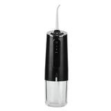 240ml Portable Oral Irrigator 3‑Mode USB Rechargeable Water Dental Floss Waterproof Tooth Cleaner with 1 NozzleBlack