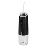 240ml Portable Oral Irrigator 3‑Mode USB Rechargeable Water Dental Floss Waterproof Tooth Cleaner with 1 NozzleBlack