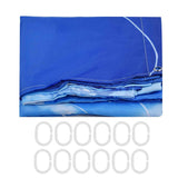 Shower Curtain Polyester Fiber Waterproof Colorful Printing with 12pcs Hook for Home Bathroom180x180cm In Australia - Darrahopens