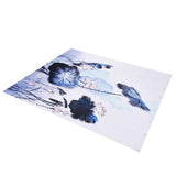 Blackout Curtain Waterproof Flower Printing Shower Curtain with Hooks for Bathroom Bedroom Living Room Study150x180cm In Australia - Darrahopens