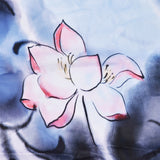 Blackout Curtain Waterproof Flower Printing Shower Curtain with Hooks for Bathroom Bedroom Living Room Study150x180cm