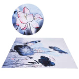 Blackout Curtain Waterproof Flower Printing Shower Curtain with Hooks for Bathroom Bedroom Living Room Study180x180cm In Australia - Darrahopens