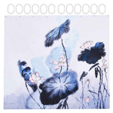 Blackout Curtain Waterproof Flower Printing Shower Curtain with Hooks for Bathroom Bedroom Living Room Study180x200cm In Australia - Darrahopens