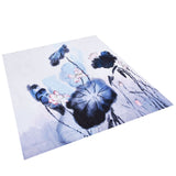 Blackout Curtain Waterproof Flower Printing Shower Curtain with Hooks for Bathroom Bedroom Living Room Study180x200cm