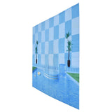 Waterproof Shower Curtain Shower Curtain for Bathroom Curtain Decoration for Summer Cool Pool59.1x70.9in In Australia - Darrahopens