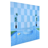 Waterproof Shower Curtain Shower Curtain for Bathroom Curtain Decoration for Summer Cool Pool59.1x70.9in In Australia - Darrahopens