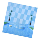 Waterproof Shower Curtain Shower Curtain for Bathroom Curtain Decoration for Summer Cool Pool59.1x70.9in