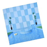 Waterproof Shower Curtain Shower Curtain for Bathroom Curtain Decoration for Summer Cool Pool59.1x70.9in