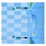 Waterproof Shower Curtain Shower Curtain for Bathroom Curtain Decoration for Summer Cool Pool59.1x70.9in