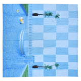 Waterproof Shower Curtain Shower Curtain for Bathroom Curtain Decoration for Summer Cool Pool59.1x70.9in