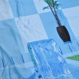 Waterproof Shower Curtain Shower Curtain for Bathroom Curtain Decoration for Summer Cool Pool59.1x70.9in