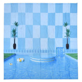 Waterproof Shower Curtain Shower Curtain for Bathroom Curtain Decoration for Summer Cool Pool70.9x70.9in
