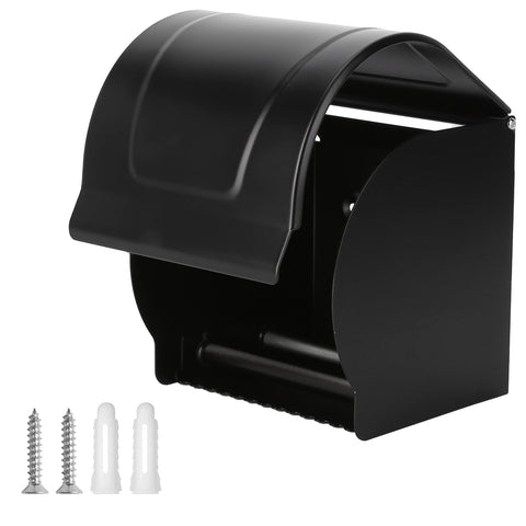 Tissue Holder Wall Mounted Space Aluminum Waterproof Tissue Box Paper Towel Shelf Holder