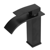 G1/2 Mixer Water Tap Basin Sink Faucet with Long Handle for Bathroom Hotel Homestay Black In Australia - Darrahopens