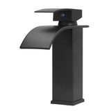G1/2 Mixer Water Tap Basin Sink Faucet with Long Handle for Bathroom Hotel Homestay Black