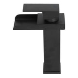 G1/2 Cold Hot Mixer Water Tap Black Faucet with Long Handle for Bathroom Hotel Homestay