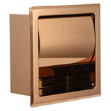 Embedded Style Toilet Paper Holder Stainless Steel Paper Towel Holder Toilet Tissue Rack for Hotel Bathroom Rose Gold In Australia - Darrahopens