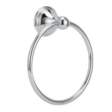 Towel Ring Stainless Steel Hand Towel Holder WallMounted Towel Rack Bathroom Hardware Rack(893 Chromeplate )