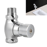 Urinal Flush Valve Brass Hand Pressing Delay Self Closing Bathroom Flushing Valve for Home Hotel Public Toilet