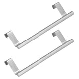 2Pcs Stainless Steel Hanging Towel Rack No Punch Bathroom Hanger for Home Hotel Apartment23CM