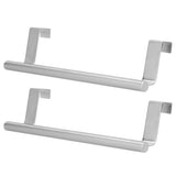 2Pcs Stainless Steel Hanging Towel Rack No Punch Bathroom Hanger for Home Hotel Apartment36CM