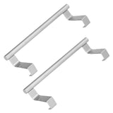 2Pcs Stainless Steel Hanging Towel Rack No Punch Bathroom Hanger for Home Hotel Apartment36CM