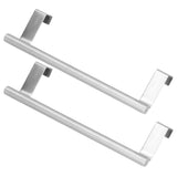 2Pcs Stainless Steel Hanging Towel Rack No Punch Bathroom Hanger for Home Hotel Apartment36CM