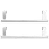 2Pcs Stainless Steel Hanging Towel Rack No Punch Bathroom Hanger for Home Hotel Apartment36CM