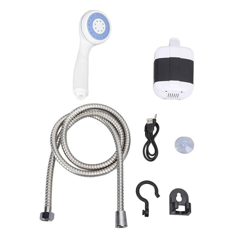 Rechargeable Camping Shower 2400mah USB Charging Powerful Waterproof Camping Shower Set for Home Outdoor In Australia - Darrahopens