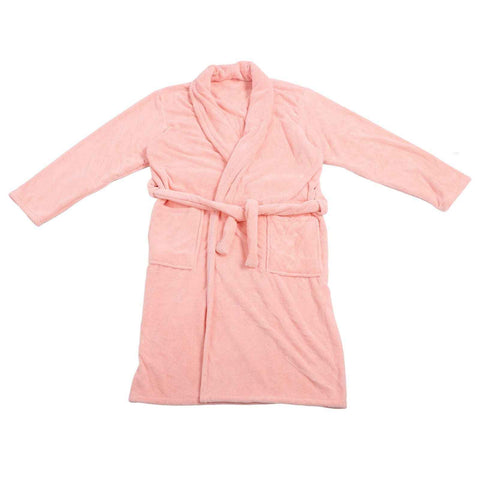 Bathrobe Coral Velvet Thicken Soft Water Absorbent Warm Belt Design Couple Bathrobe for Home Hotel Pink In Australia - Darrahopens