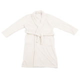 Bathrobe Coral Velvet Thicken Soft Water Absorbent Warm Belt Design Couple Bathrobe for Home Hotel Milky White