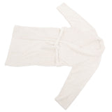 Bathrobe Coral Velvet Thicken Soft Water Absorbent Warm Belt Design Couple Bathrobe for Home Hotel Milky White