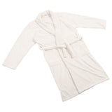 Bathrobe Coral Velvet Thicken Soft Water Absorbent Warm Belt Design Couple Bathrobe for Home Hotel Milky White