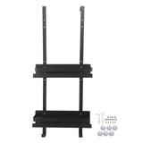 Wall Shower Shelf Large Space Metal Hanging Shower Organizer Rack with Suction Cup for Bathroom Toilet Type A Double Layer In Australia - Darrahopens