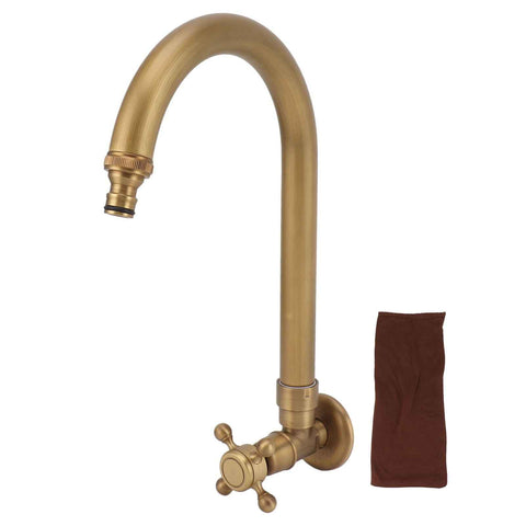 Garden Outdoor Faucet Antique In Wall Frost Crack Prevention 360 Degree Rotation Single Cold Water Faucet Tap Thin Mouth In Australia - Darrahopens