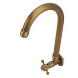 Garden Outdoor Faucet Antique In Wall Frost Crack Prevention 360 Degree Rotation Single Cold Water Faucet Tap Round Mouth
