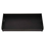 Floating Shelves Space Aluminum Wall Mounted Decorative Storage Shelf for Kitchen Bathroom Living Room Bedroom Black