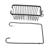 Over The Toilet Storage Shelf Large Capacity Aluminum Toilet Storage Basket Metal Bathroom Storage Organizer Black In Australia - Darrahopens