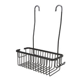 Over The Toilet Storage Shelf Large Capacity Aluminum Toilet Storage Basket Metal Bathroom Storage Organizer Black