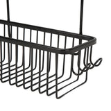 Over The Toilet Storage Shelf Large Capacity Aluminum Toilet Storage Basket Metal Bathroom Storage Organizer Black